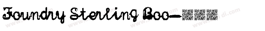 Foundry Sterling Boo字体转换